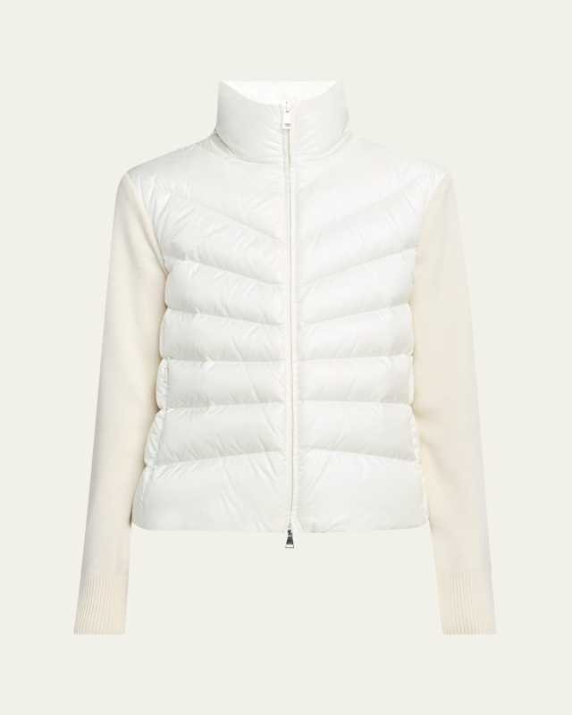 Padded Wool Cardigan